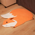 Cozy Bedroom Rug Multi-Colored Cartoon Printed Rug Made of Lambswool With Non-Slip Backing Pet-Friendly Indoor Rug