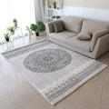 Moroccan living room rug Multicolored flower print rug lamb wool non-slip backing washable indoor rug