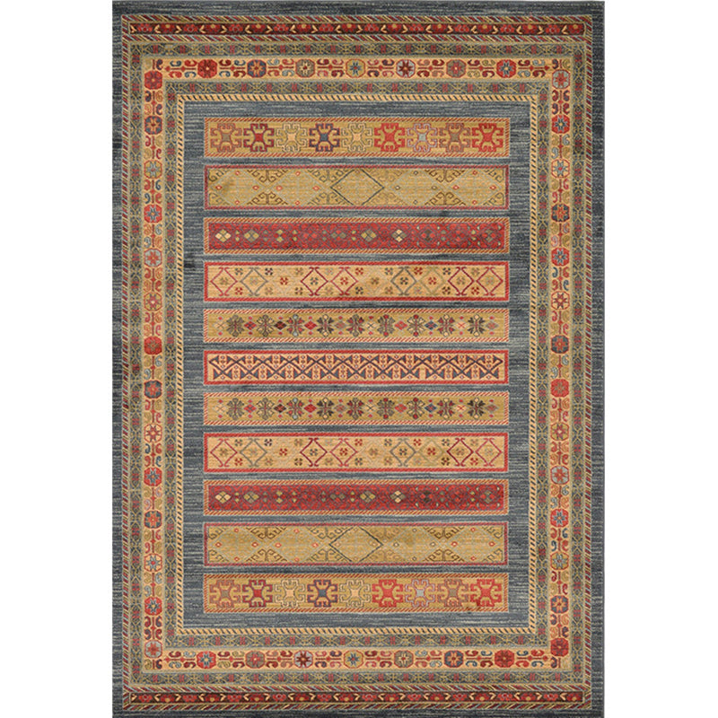 Casual Multicolor Geo Rug Polyester Western Area Rug Non-Slip Machine Washable Easy Care Indoor Rug for Living Room