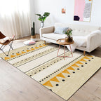 Casual Geometric Pattern Rug Multicolored Synthetic Indoor Rug Non-Slip Back Machine Washable Area Rug for Living Room