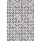 Casual Geometric Pattern Rug Multicolored Synthetic Indoor Rug Non-Slip Back Machine Washable Area Rug for Living Room