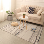 Southwestern living room carpet Multicolored Color block Indoor carpet Polyester Non-slip carpet Stain resistant Flooring