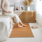 Rustic Solid Color Rug Multi-Color Jute Indoor Rug Non-Slip Backing Pet Friendly Easy Care Area Group for Bedroom