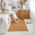 Rustic Solid Color Rug Multi-Color Jute Indoor Rug Non-Slip Backing Pet Friendly Easy Care Area Group for Bedroom