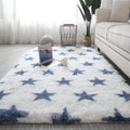 Calming Living Room Rug Multicolored Pattern Indoor Rug Shag Non-Slip Backing Pet Friendly Area Carpet