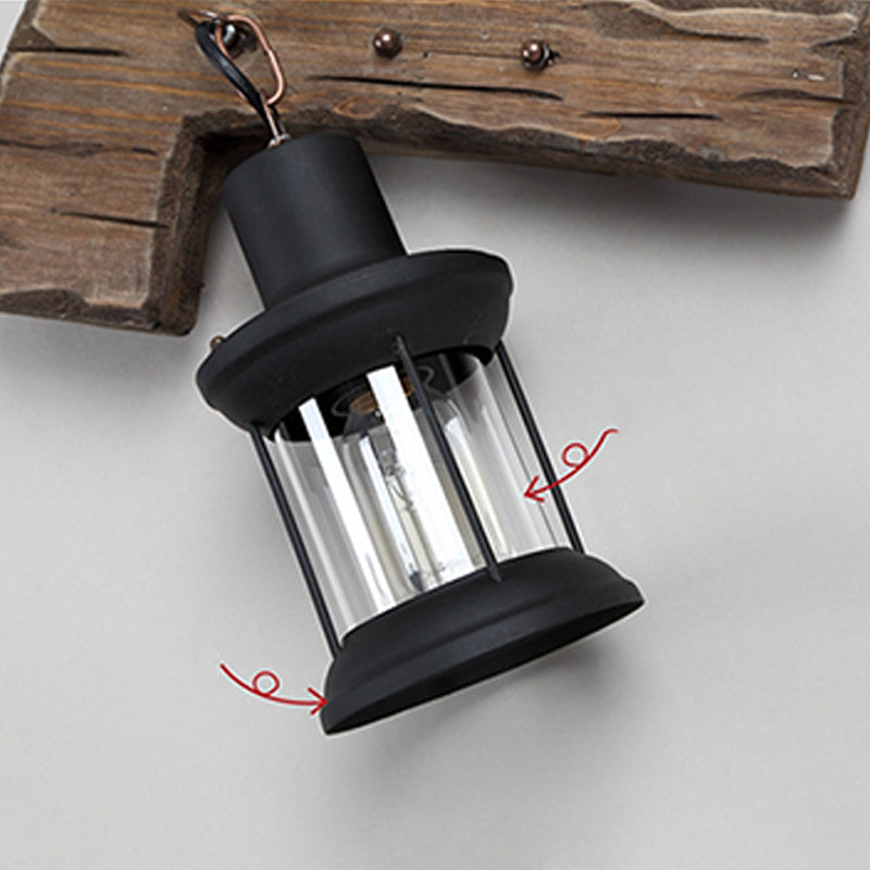 Wood Shiplap Wall Lamp Light Country 1-Light Restaurant Wall Light in Brown