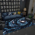 Trendy Living Room Rug Multi-Colored Room Pattern Rug Synthetic Anti-Slip Back Pet-Friendly Rug