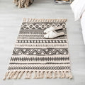 Western geometric printed carpet Multicolored jute carpet Pet-friendly, stain-resistant indoor runner with fringes for the room