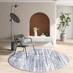 Industrial Living Room Rug Multi Color Abstract Printed Indoor Carpet Polyester Non-Slip Back Easy Care Area Rug