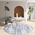 Industrial Living Room Rug Multi Color Abstract Printed Indoor Carpet Polyester Non-Slip Back Easy Care Area Rug