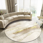 Casual Living Room Rug Multi-Colored Abstract Printed Indoor Rug Polyester Pet-Friendly Stain-Resistant Rug