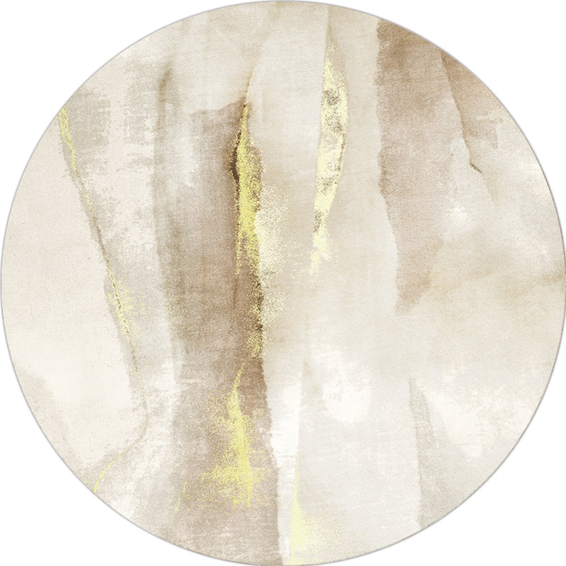 Casual Living Room Rug Multi-Colored Abstract Printed Indoor Rug Polyester Pet-Friendly Stain-Resistant Rug