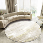 Casual Living Room Rug Multi-Colored Abstract Printed Indoor Rug Polyester Pet-Friendly Stain-Resistant Rug