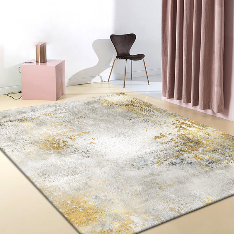 Modern abstract print carpet Multicolor polypropylene area rug non-slip backing pet-friendly area rug for room
