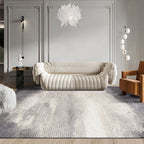 Steampunk Living Room Rug Multicolored Abstract Print Indoor Carpet Polyester Non-Slip Backing Pet-Friendly Rug