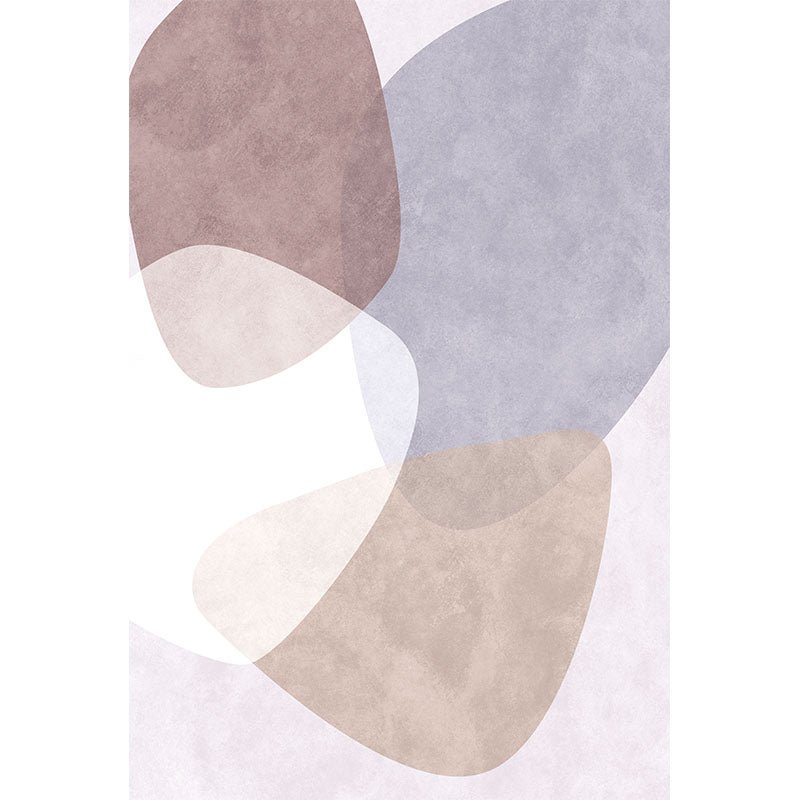 Simple Color Block Carpet Multi-Color Synthetic Rug Non-Slip Backing Easy Care Pet Friendly Indoor Carpet for Home