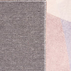Simple Color Block Carpet Multi-Color Synthetic Rug Non-Slip Backing Easy Care Pet Friendly Indoor Carpet for Home