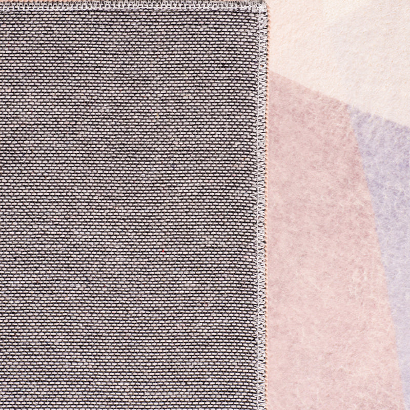 Simple Color Block Carpet Multi-Color Synthetic Rug Non-Slip Backing Easy Care Pet Friendly Indoor Carpet for Home