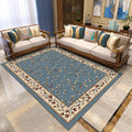 Asian Living Room Carpet Multicolor Floral Printed Carpet Indoor Polypropylene Pet-Friendly Easy Care Area Rug