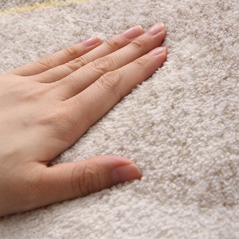 Comfort Hand-printed Carpet Multicolored Lambswool Area Rug Non-slip Back Easy-care Indoor Rug for the Bedroom