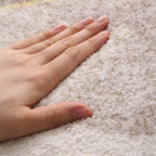 Comfort Hand-printed Carpet Multicolored Lambswool Area Rug Non-slip Back Easy-care Indoor Rug for the Bedroom
