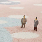 Beautiful Bedroom Rug Multicolor Cartoon Pattern Indoor Rug Synthetic Non-Slip Stain-Resistant Rug