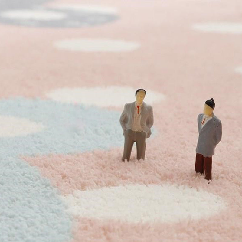 Beautiful Bedroom Rug Multicolor Cartoon Pattern Indoor Rug Synthetic Non-Slip Stain-Resistant Rug