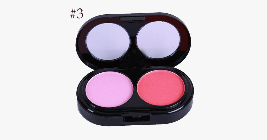 2 Colors Blush Palette – Bring a rosy pink glow to your cheeks