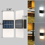 LumaZen Solar LED Wall Lamp | Weatherproof | Solar Powered Outdoor Lighting | Garden & Patio Decor