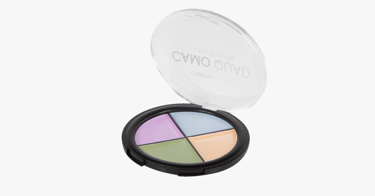 Camo Quad Concealer Palettes for perfect coverage - Compact and practical with 4 shades in one palette