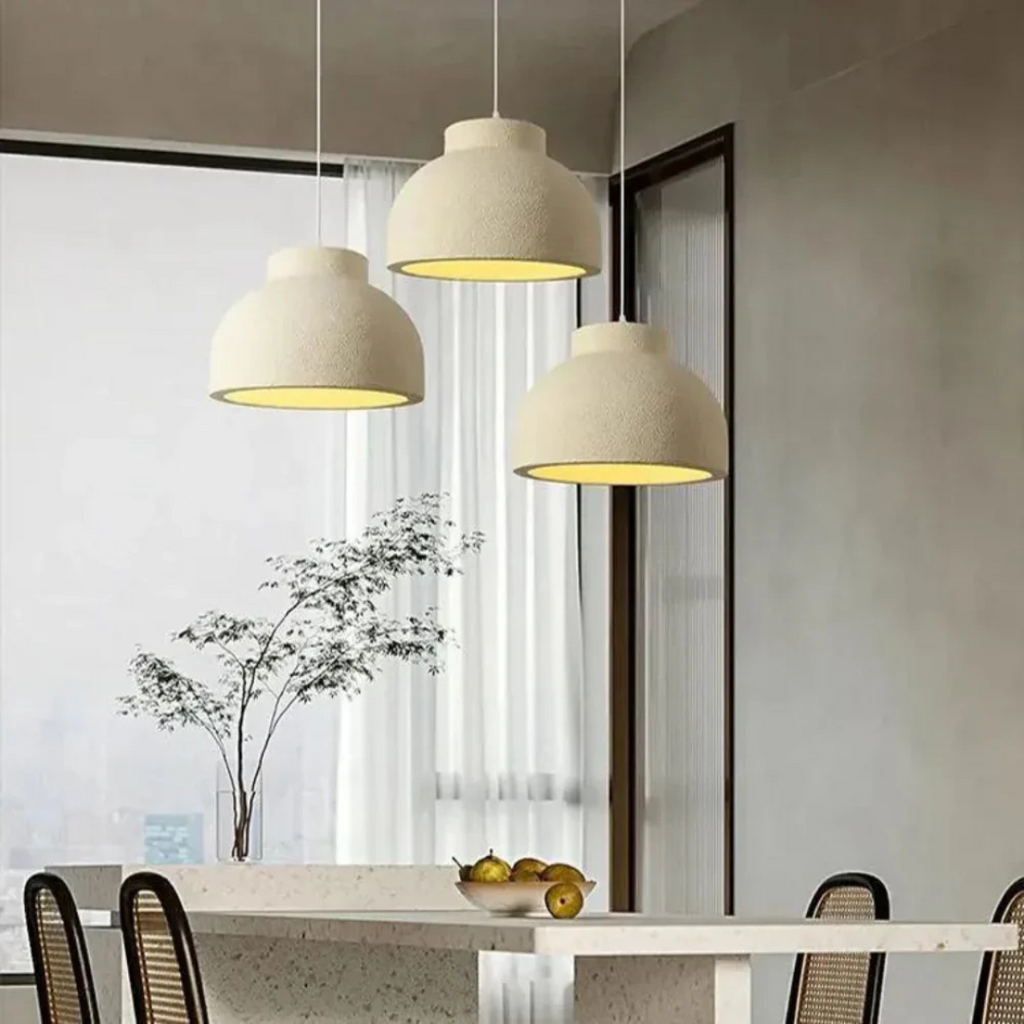 Minimalist Scandinavian Pendant Light made of Polystyrene