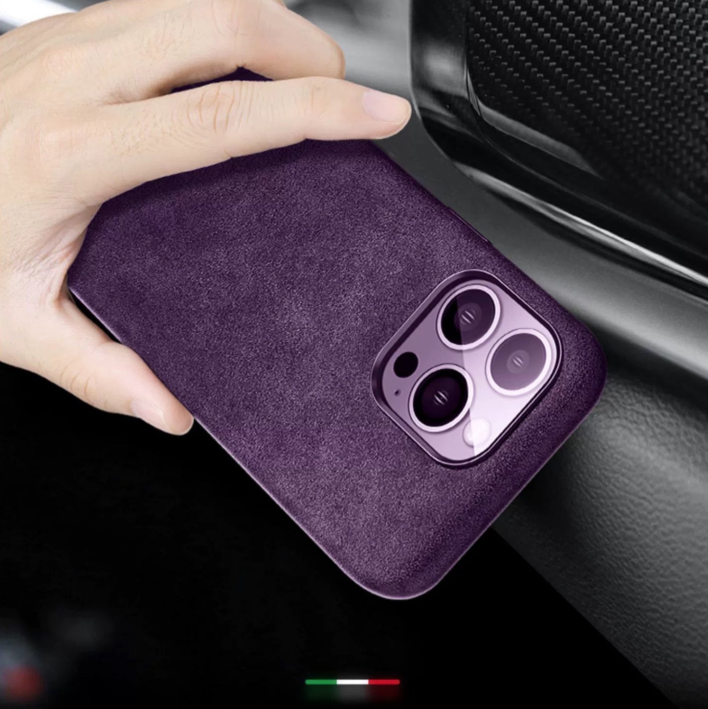 Italian Alcantara Magnetic Case for Iphone