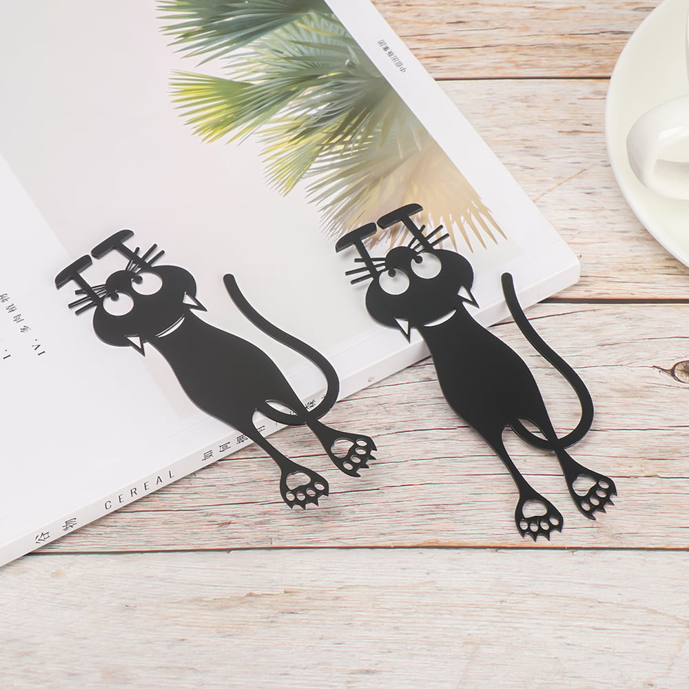 Curious Cat Bookmark- Locate Reading Progress With Cute Cat Paws
