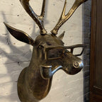 Hand-Painted Animal Head Wall Decor with UV-Resistant Finish