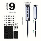 Solar-Powered Address Sign with Dual Lighting Modes