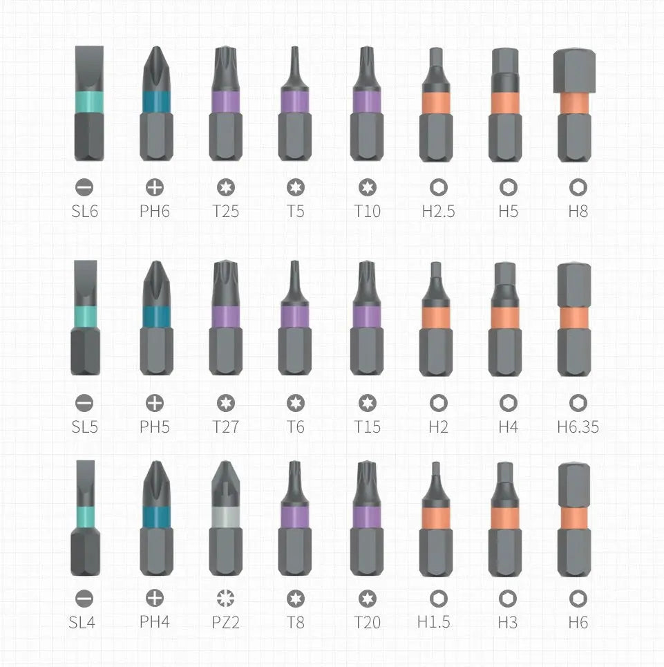 24-in-1 Ratchet Screwdriver Set for Precise Assembly Work