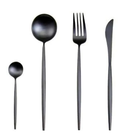 24-Piece Stainless Steel Gold-Silver Luxury Cutlery Set – RoyalGlow