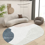Scandinavian Living Room Wallpaper Multicolored Color Block Indoor Carpet Synthetic Non-Slip Back Easy-Care Carpet