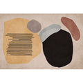 Scandinavian Color Block Rug Multicolored Polypropylene Indoor Rug Non-Slip Back Pet-Friendly Rug for Living Room