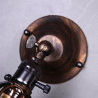 Rotatable Bronze 1-Light Wall Lamp Industrial Iron Cage Style Flower Wall Mount Light for Bar