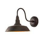 Single bulb wall lighting industrial pot lid-shaped iron wall lights