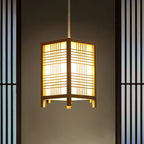 Traditional Japanese Lantern Made of Wood