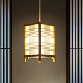 Traditional Japanese Lantern Made of Wood