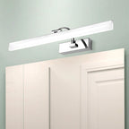 Acrylic Slim Vanity Light Contemporary Style LED Chrome Finish Wall Lamp for Bathroom, 16"/19.5" Diameter