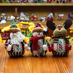 Decorations for Christmas-a Snowman, Reindeer, or Old Man - Made of felt
