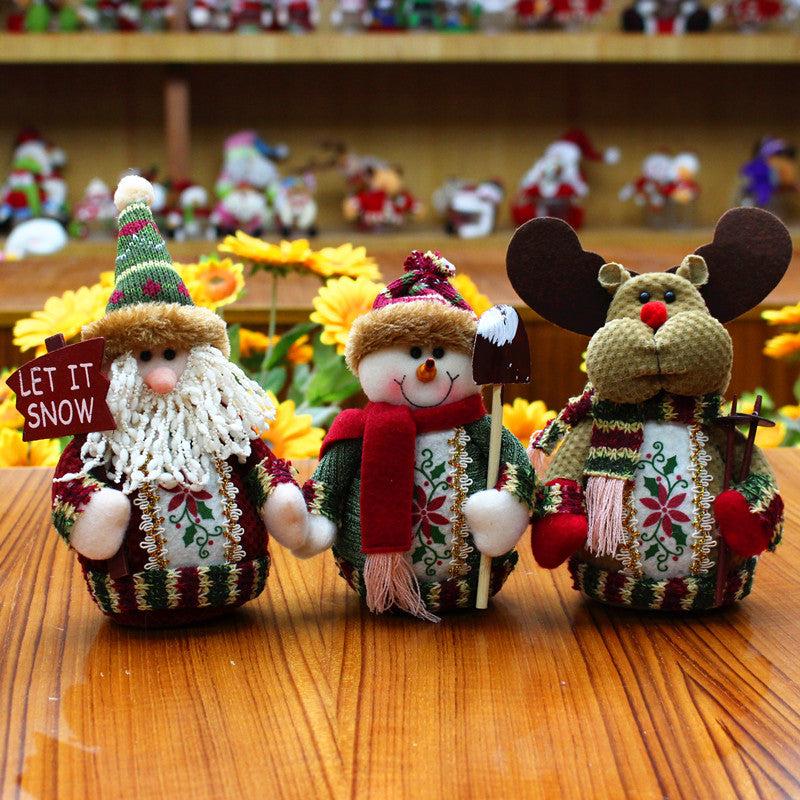Decorations for Christmas-a Snowman, Reindeer, or Old Man - Made of felt