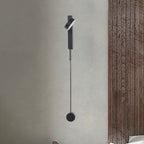 Modern simple drum shade wall light metal LED wall light for the bedroom in white/warm light