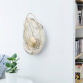 Resin Shell-Shaped Wall Light Single Head Modern Metal LED Wall Light in White/Black Light