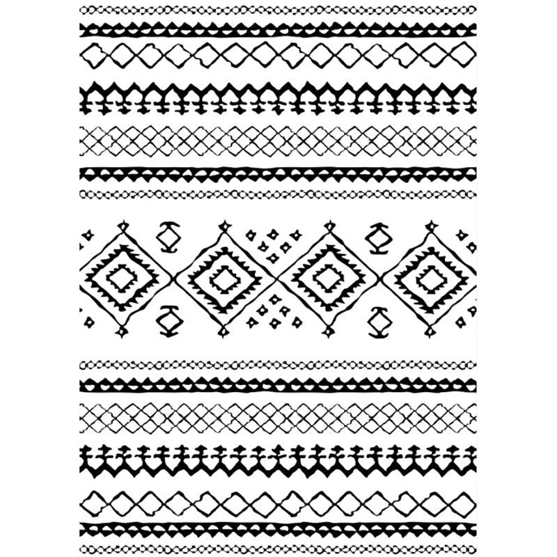 Diamond geometric southwest rug for bedroom synthetic pet-friendly area rug in black and white