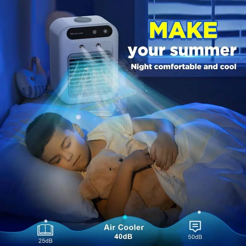 Portable 3-In-1 Cooling Fan with 2-Speed Mist